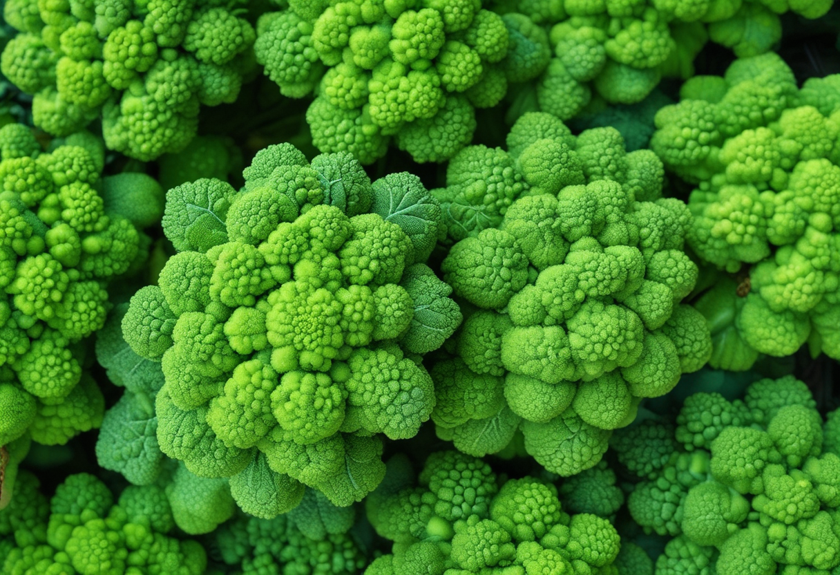 Brocoli Romanesco montrant sa structure fractale